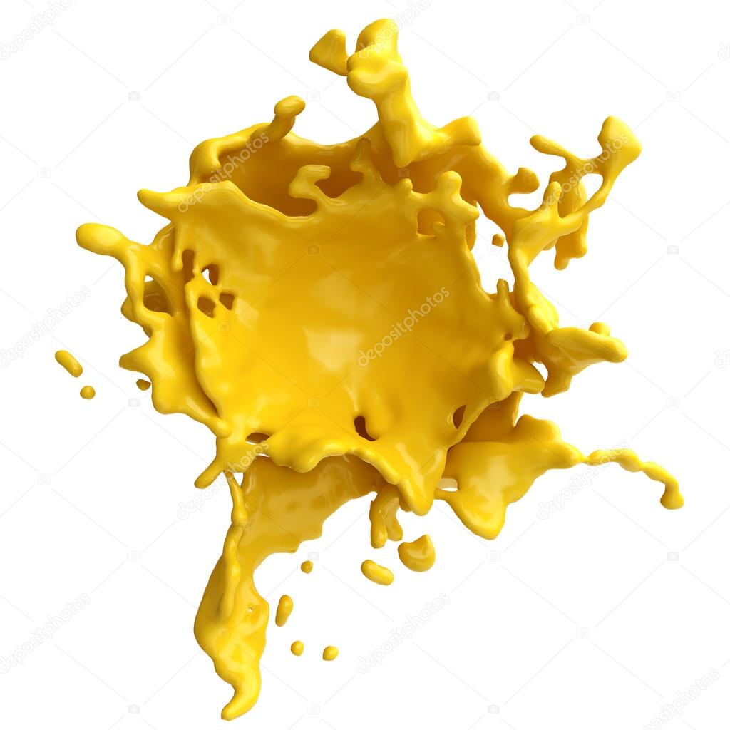Yellow Paint splashes circle — Stock Photo © vvvisual #102309784, image size:1024x1024