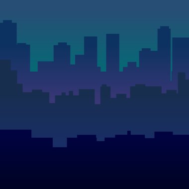 vektör şehir kontür binalar