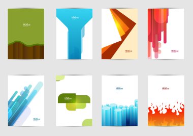 El ilanı, broşür için şablon lar seti