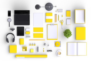 Çeşitli boş office nesneleri kümesi 