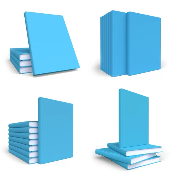 Set of mock up books — 图库照片