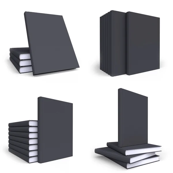 Set of mock up books — 图库照片