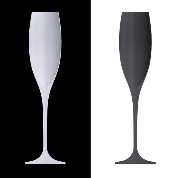 Shape empty cocktail glasses — Stock Photo, Image