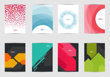 El ilanı, broşür için şablon lar seti 