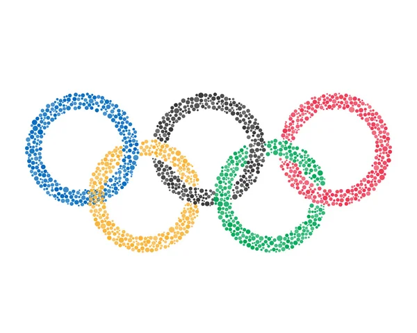 Olimpiyatları daireler spor idolü — Stok Vektör