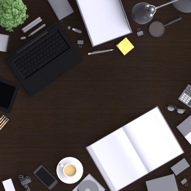 Çeşitli boş office nesneleri kümesi 