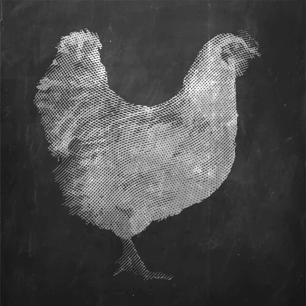 Pollo. Animales de granja . — Archivo Imágenes Vectoriales