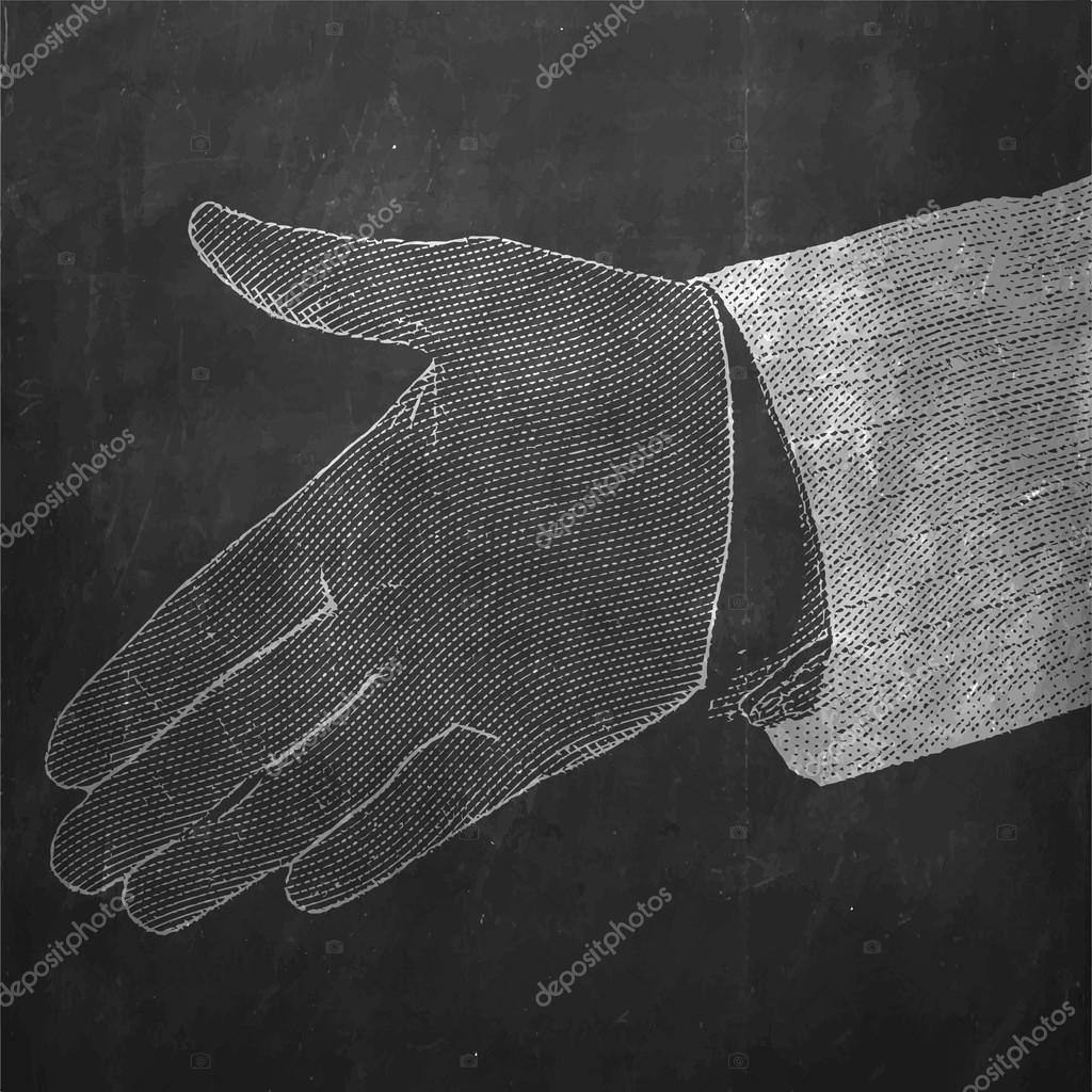 Hand in engraving style. Stock Vector by ©vvvisual 114846612