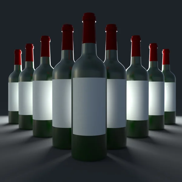 Bottles of wine — Stock Photo, Image