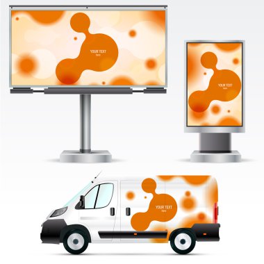 Araba ve Pano üzerinde kurumsal kimlik