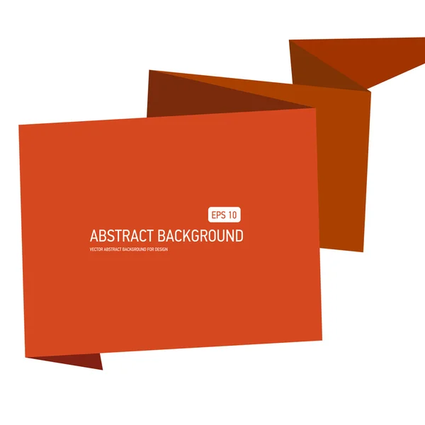 Papier origami abstrait — Image vectorielle