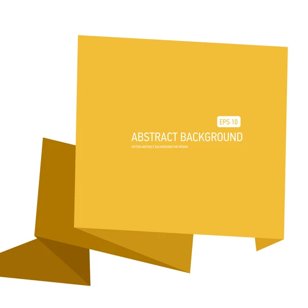 Abstraktní origami papír — Stockový vektor