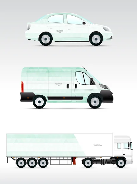 Emplate vehicle for advertising — Stock Vector