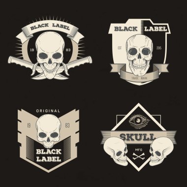 Kafatası Logotype kümesi