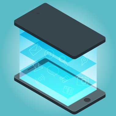 Smartphone cihazlar Infographic