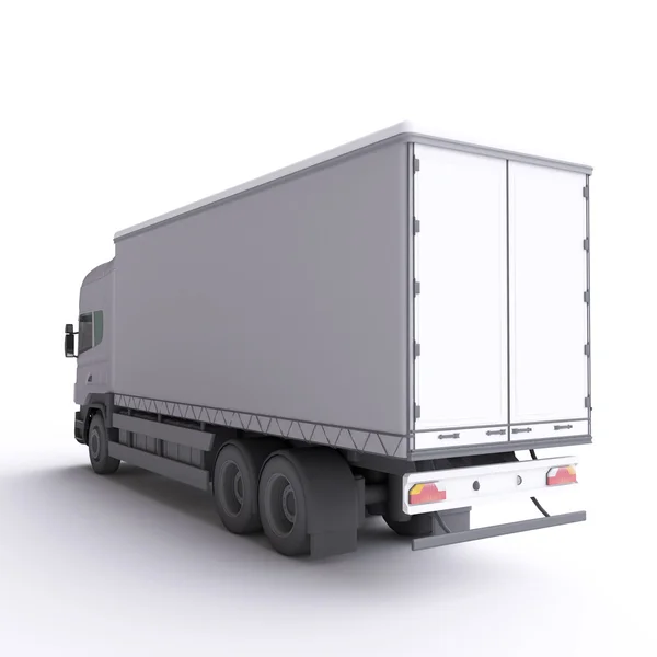 Witte auto truck — Stockfoto