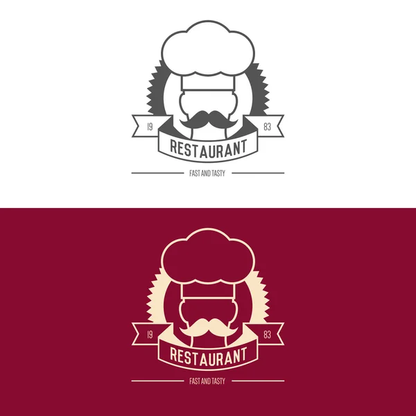 Logotipo para restaurante ou café —  Vetores de Stock