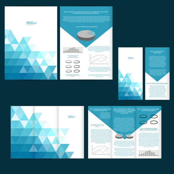 Poster, brochure design template — Stock Vector