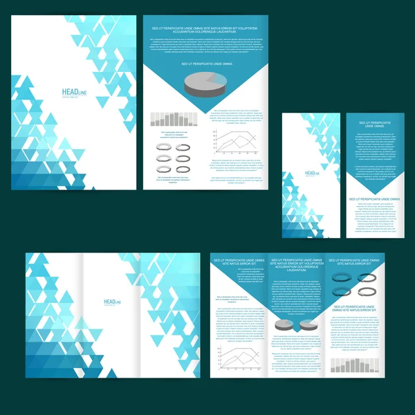 Poster, brochure design template — Stock Vector