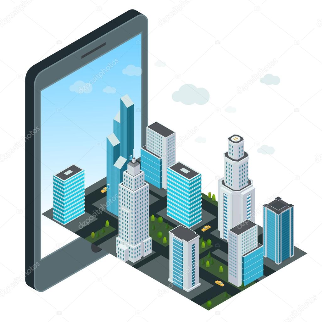 City and mobile device