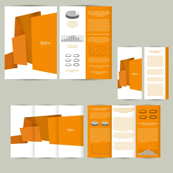 Poster, brochure ontwerp achtergrond — Stockvector