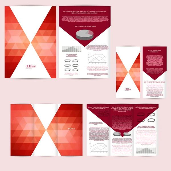 Poster, brochure design background — Stock Vector