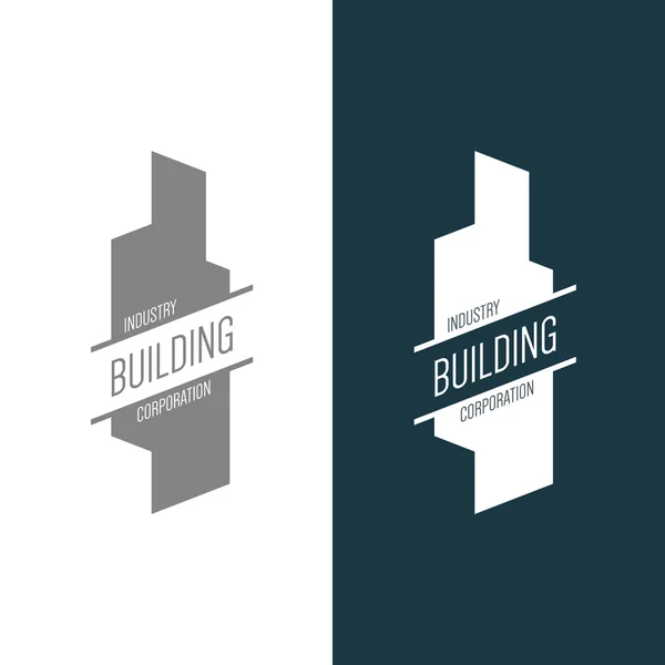 Immobilien, Baufirmen Logo — Stockvektor