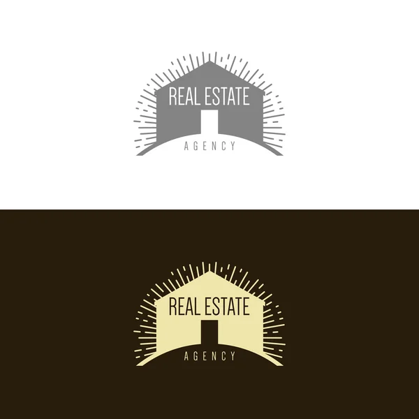 Inmobiliaria, empresas constructoras logo — Vector de stock