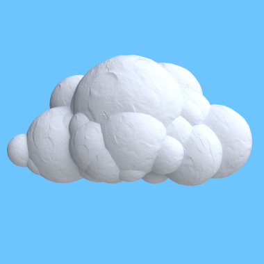 Hamuru karikatür bulut