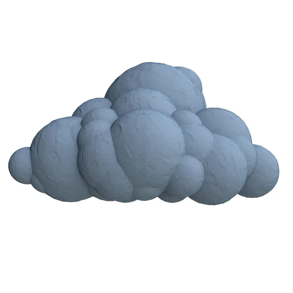 Cartoon wolk van plasticine — Stockfoto