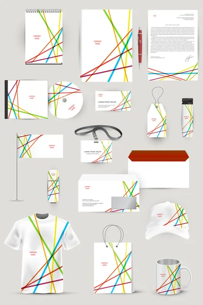 Elementos para el negocio de identidad corporativa — Archivo Imágenes Vectoriales