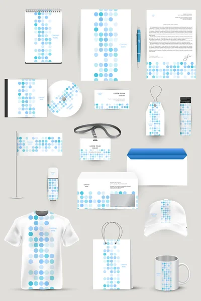 Elementos para el negocio de identidad corporativa — Archivo Imágenes Vectoriales