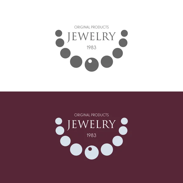 Logo inspiración con joyas — Archivo Imágenes Vectoriales