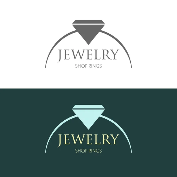 Logo inspiration with jewels — Stock Vector