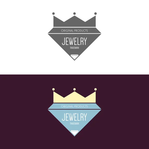 Logo inspiratie met juwelen — Stockvector