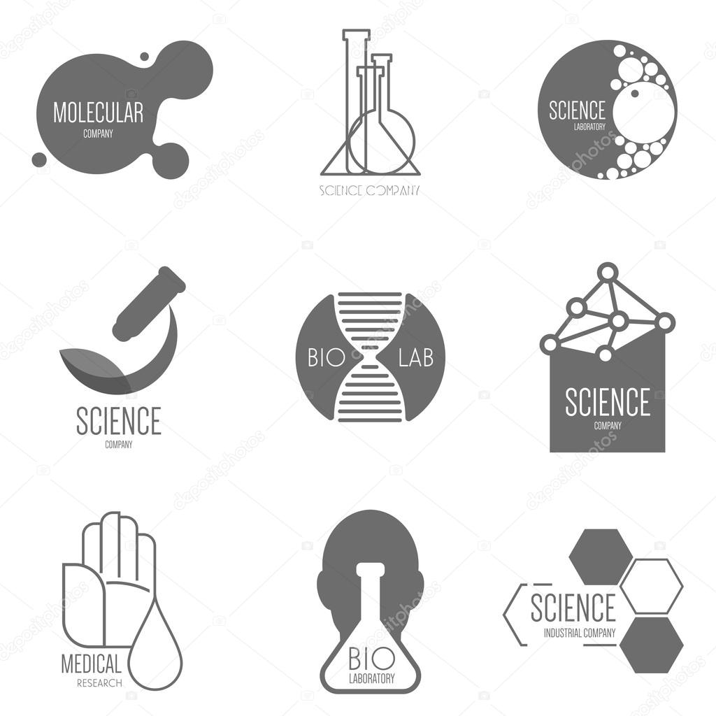 Logo design for science, companies, advertising or other business.