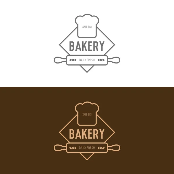 Dos logotipos de panadería — Archivo Imágenes Vectoriales
