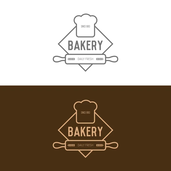 Deux logos de boulangerie — Image vectorielle