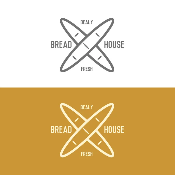 Deux logos de boulangerie — Image vectorielle