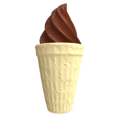 Waffle bardağında dondurma