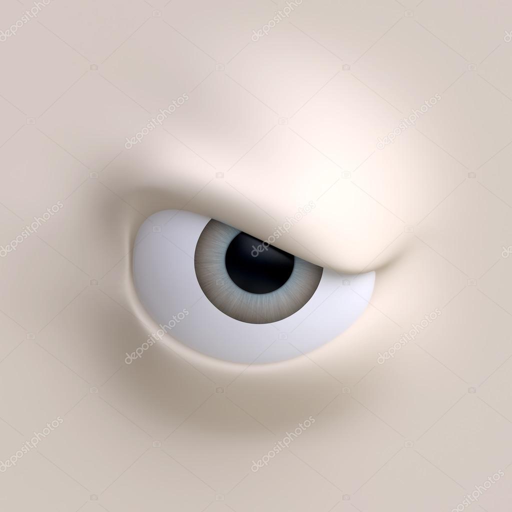Close-up of cartoon eye