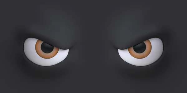 Evil cartoon eyes — Stock Photo, Image