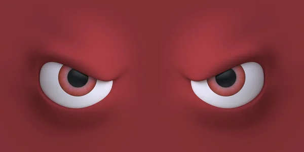 Evil cartoon eyes — Stock Photo, Image