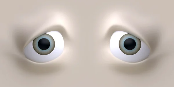 Olhos bonitos dos desenhos animados — Fotografia de Stock