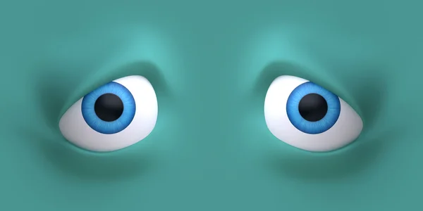 Cute cartoon ogen — Stockfoto
