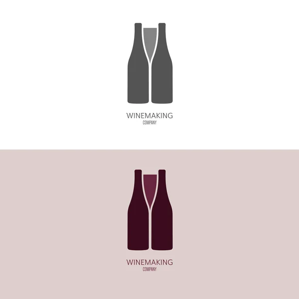 Logo inspiration avec du vin — Image vectorielle