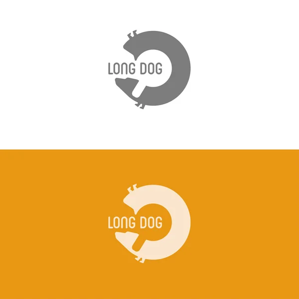 Logo inspiración con perro — Vector de stock
