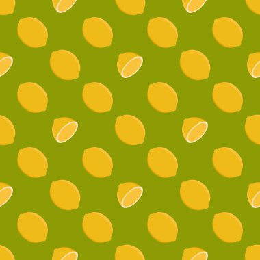 seamless background with lemon or lime