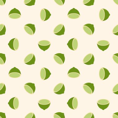 seamless background with lemon or lime