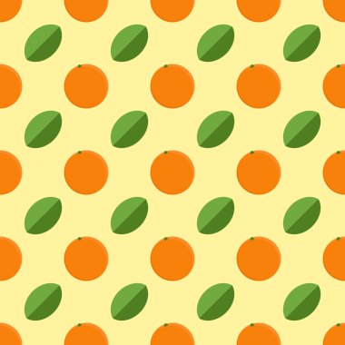 Turuncu meyve ile kesintisiz arka plan